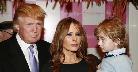 Melania Trump z mężem i synem. 14-letni Barron przerósł już ojca