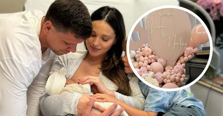 Marina i jej córeczka wyszły ze szpitala. Szczęsny przygotował im piękne powitanie