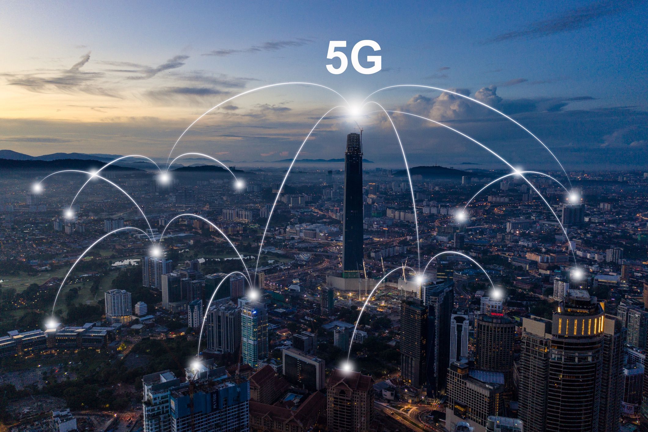 Sieć 5G. Schemat działania sieci 5G w dużych miastach