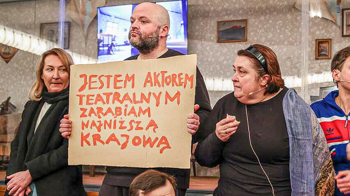 Protest aktorów Teatru Śląskiego w Katowicach