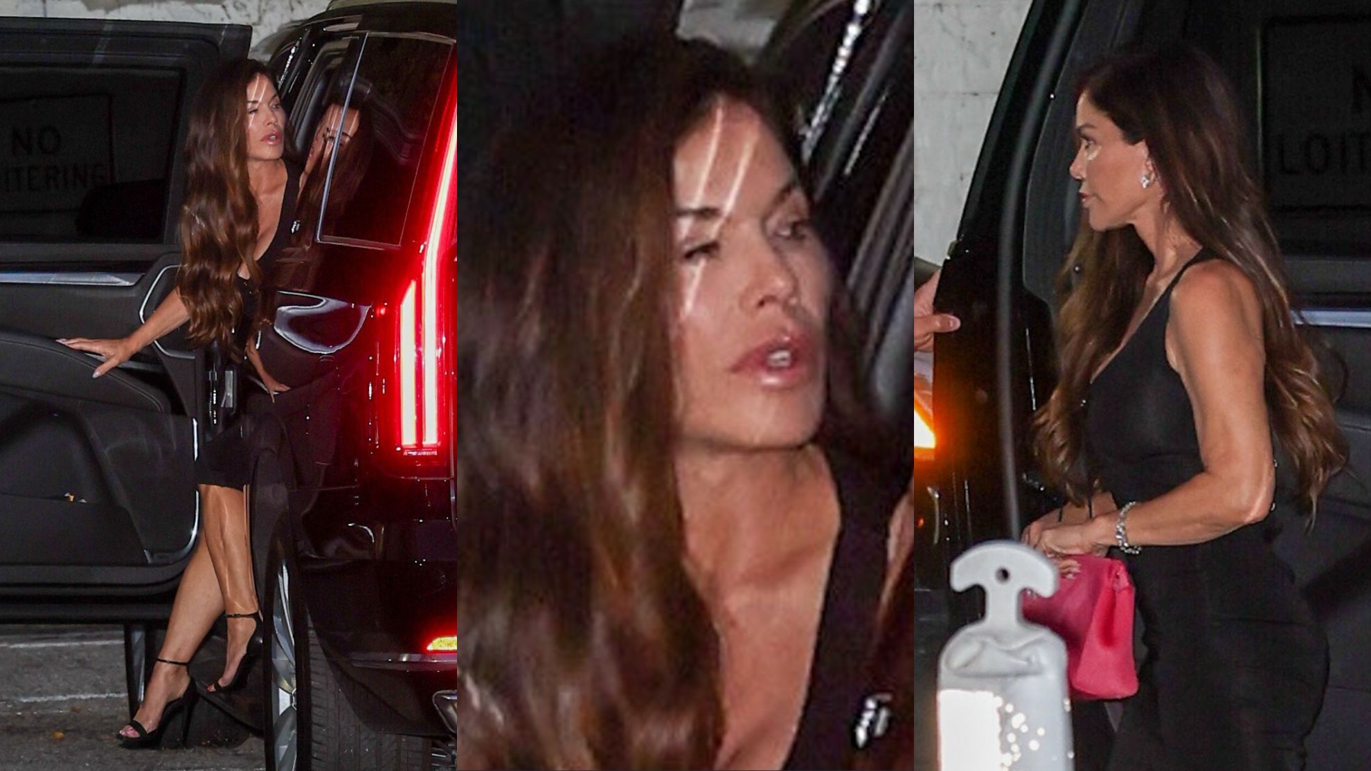 Odpicowana Lauren Sanchez wysiada z auta ze znanymi koleżankami