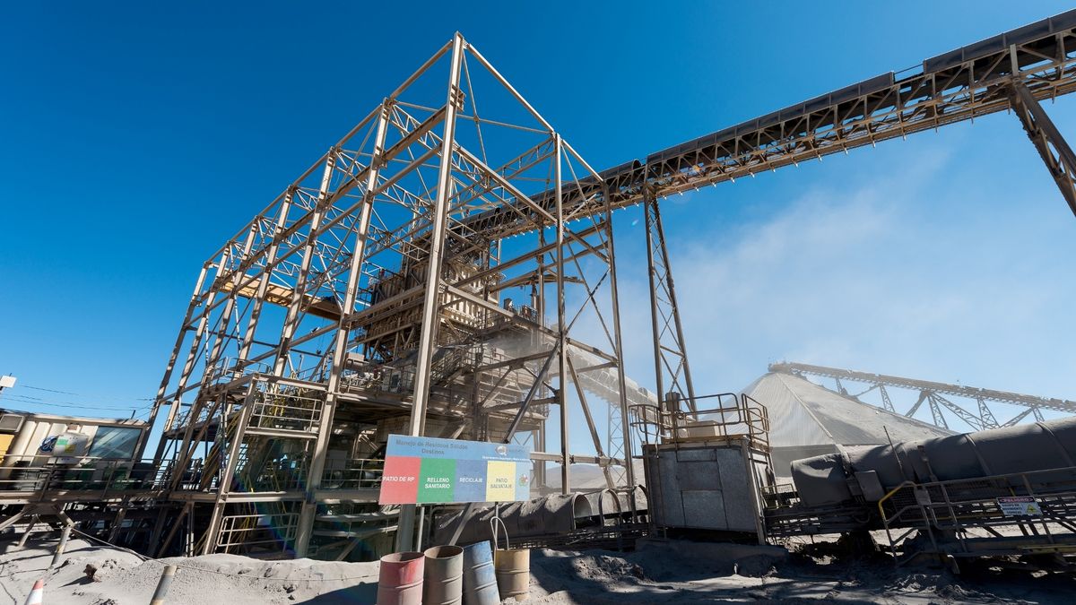 Kopalnia odkrywkowa Franke w Chile należąca do KGHM.