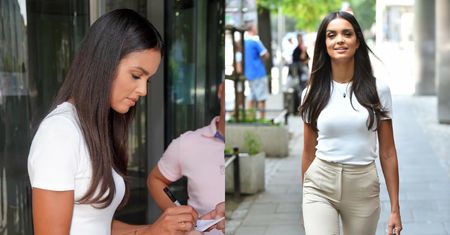 Zwyczajna Klaudia El Dursi pozdrawia fotoreporterów uśmiechem w drodze do studia "Dzień Dobry TVN" (ZDJĘCIA)