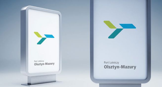Lotnisko Olsztyn-Mazury z logo od Gravite Design