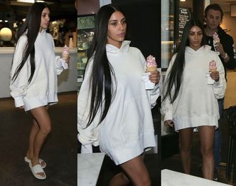 Kim Kardashian PIERWSZY RAZ PO NAPADZIE: w bluzie, bez majtek i bez makijażu (ZDJĘCIA)