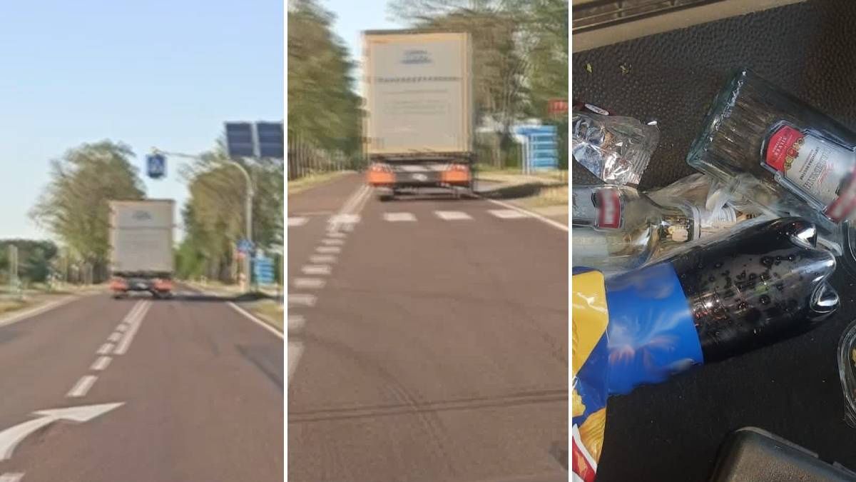 Pijany kierowca ciężarówki zatrzymany dzięki czujności innego kierowcy
