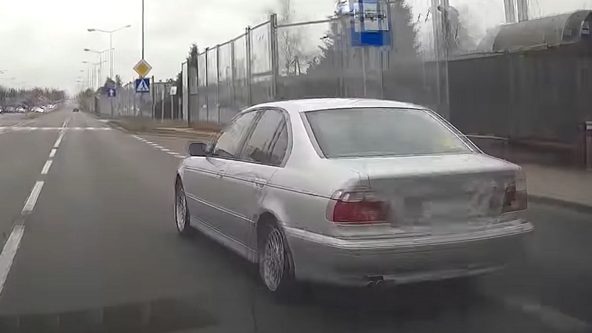 Kierowca zapewne nie wiedział, że jest nagrywany