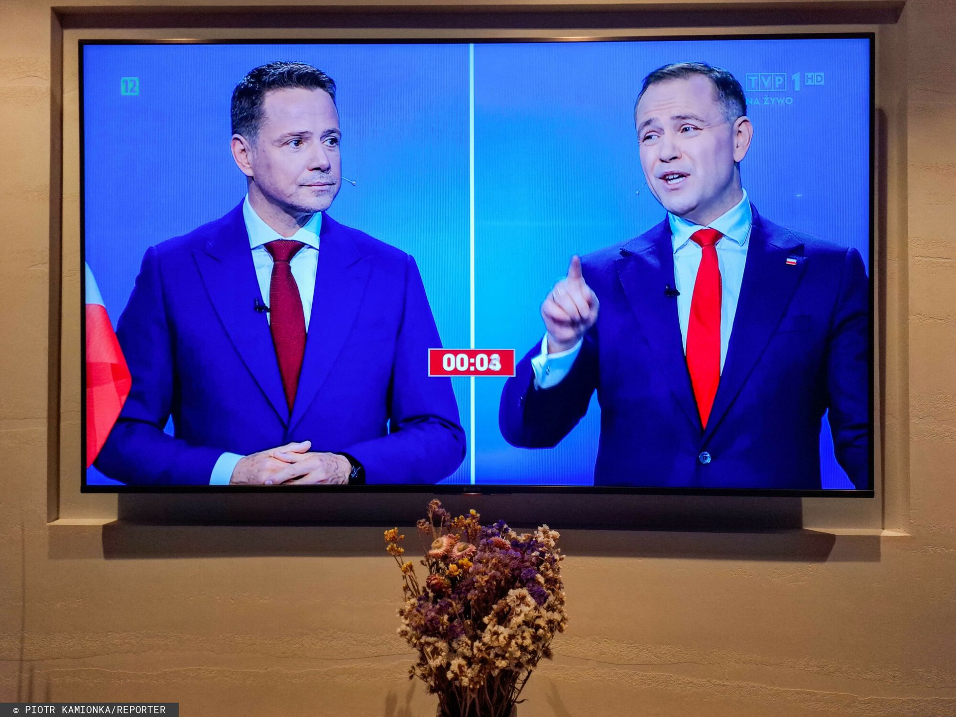 Debata prezydencka przez II tur?
23.05.2025 Lodz. Debata prezydencka przed druga tura wyborow. N/z Rafal Trzaskowski i Karol Nawrocki. Fot. Piotr Kamionka/REPORTER
PIOTR KAMIONKA/REPORTER