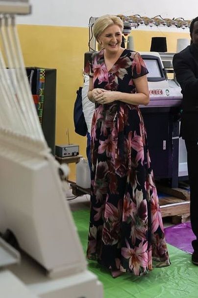 Agata Duda odwiedziła szkołę w Karen