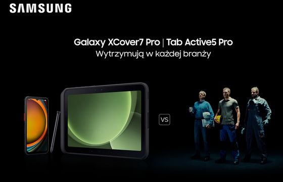 Samsung promuje urządzenia do pracy w trudnych warunkach