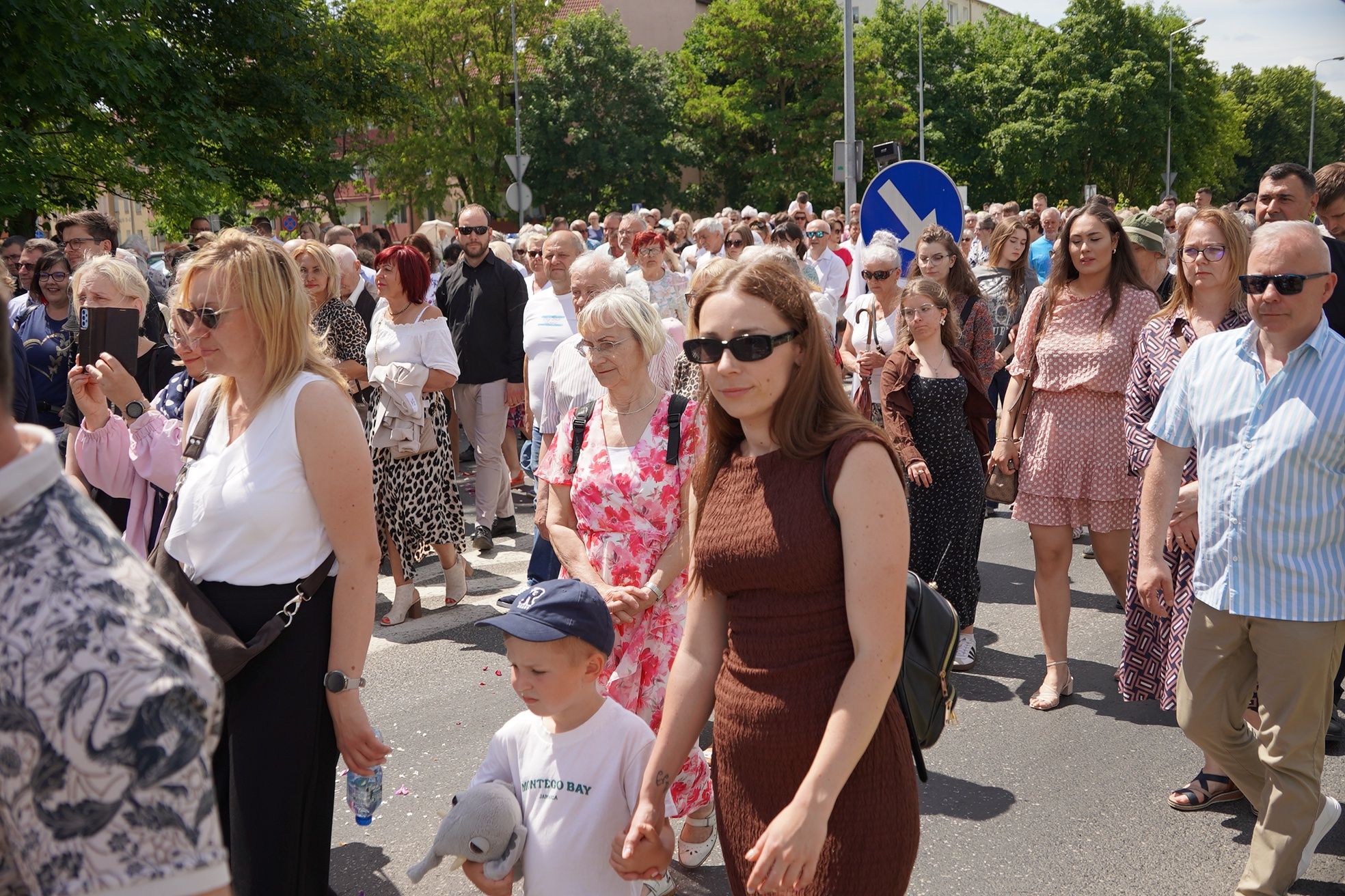 Procesja Bożego Ciała w parafii pw. Św. Antoniego w Pile