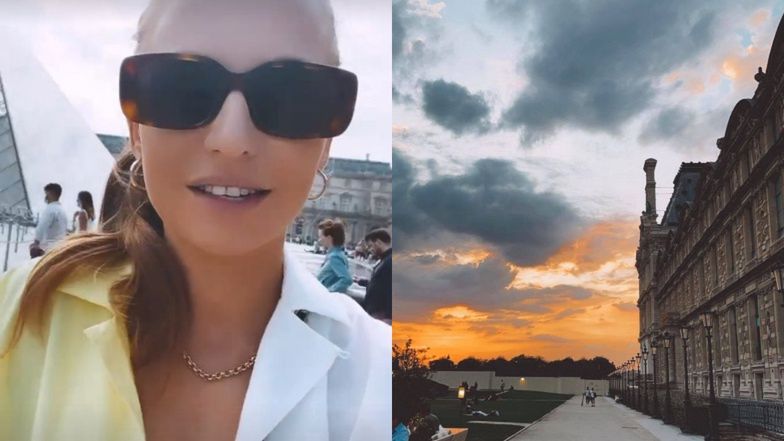 Anna Lewandowska na wycieczce w Paryżu