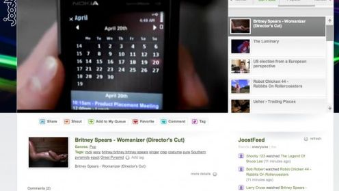 Joost do działania wymaga tylko przeglądarki internetowej 1