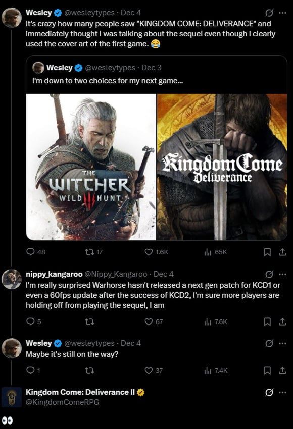 Źródło: X, @KingdomComeRPG