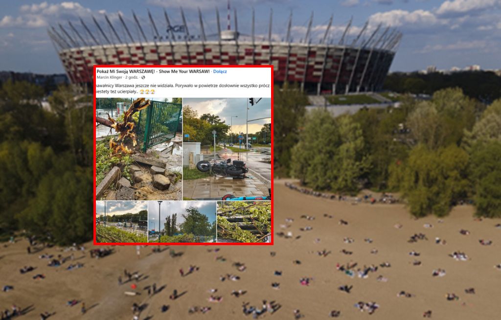 Nawałnica w Warszawie. Pokazali zdjęcia zniszczeń
