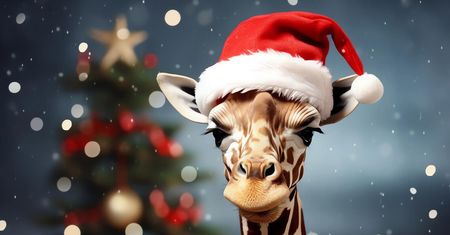 Kartka świąteczna z płockiego ZOO 2024