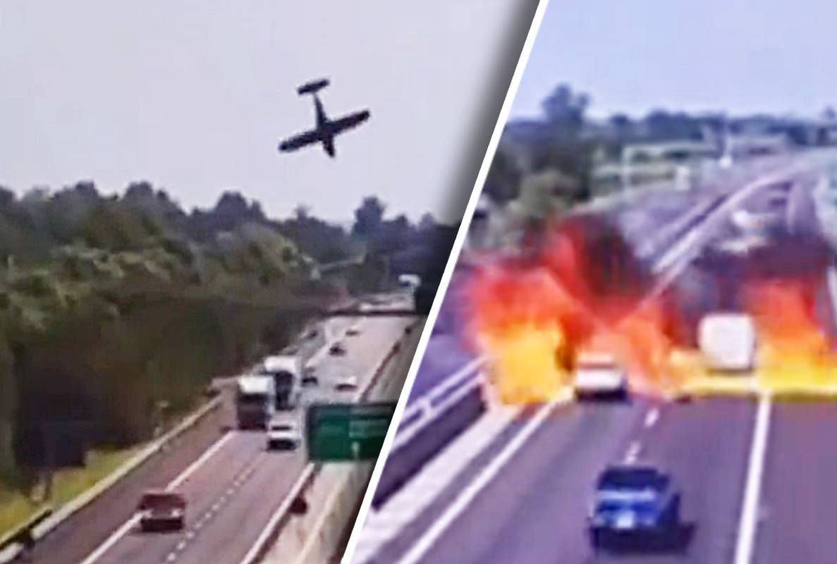 Katastrofa we Włoszech. Samolot runął na autostradę