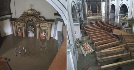 Kościół i klasztor w Kłodzku pod wodą. Zakonnicy pokazali zdjęcia