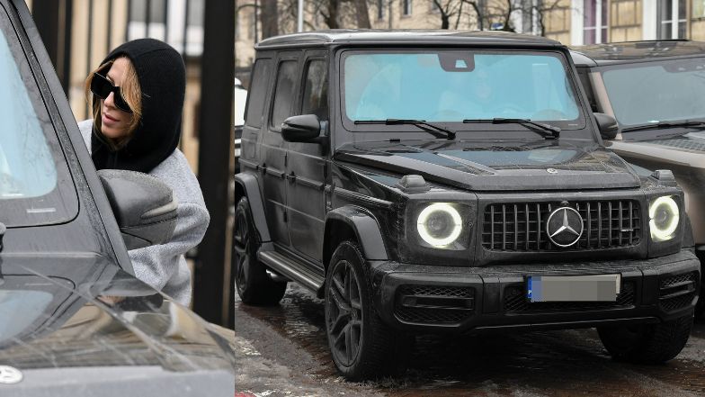 Ewa Chodakowska przemierza Warszawę z markową torebką