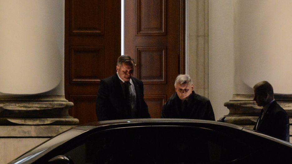 Jarosław Kaczyński po spotkaniu z prezydentem w Belwederze