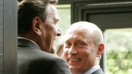 Władimir Putin i Gerhard Schroeder