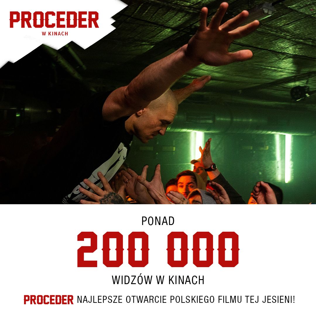 "Proceder” – ponad 200 tysięcy widzów w weekend! Rekordowe otwarcie polskiego filmu tej jesieni