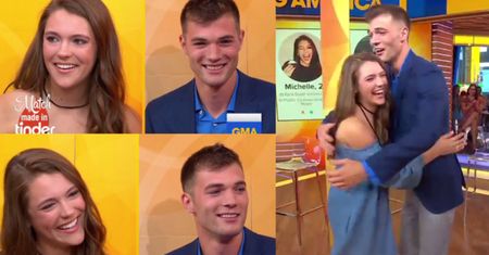 Para studentów poznała się w studio telewizyjnym po TRZECH LATACH romansowania na Tinderze!