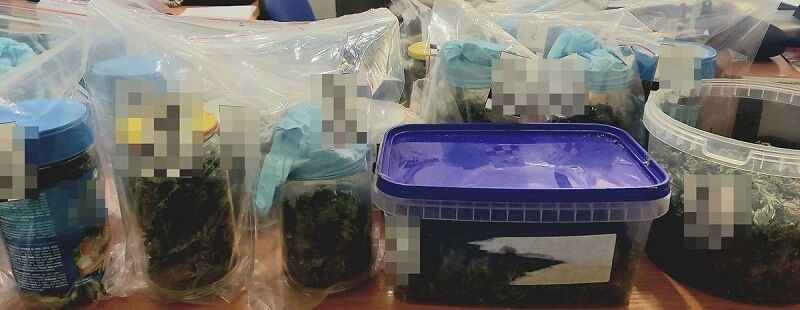 Marihuana w pojemnikach