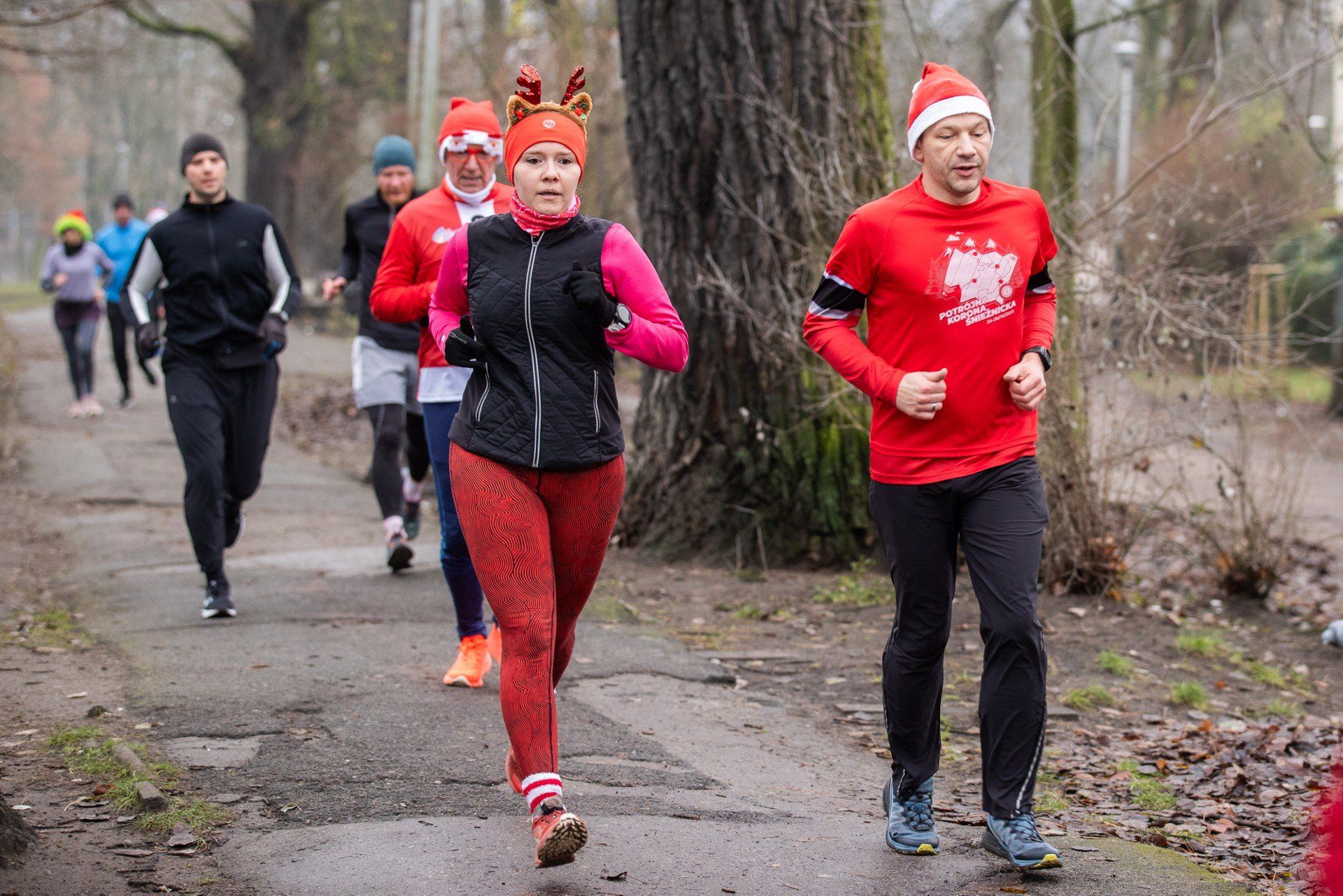 Jak co sobotę, biegacze spotkali się w parku nad Starym Kanałem