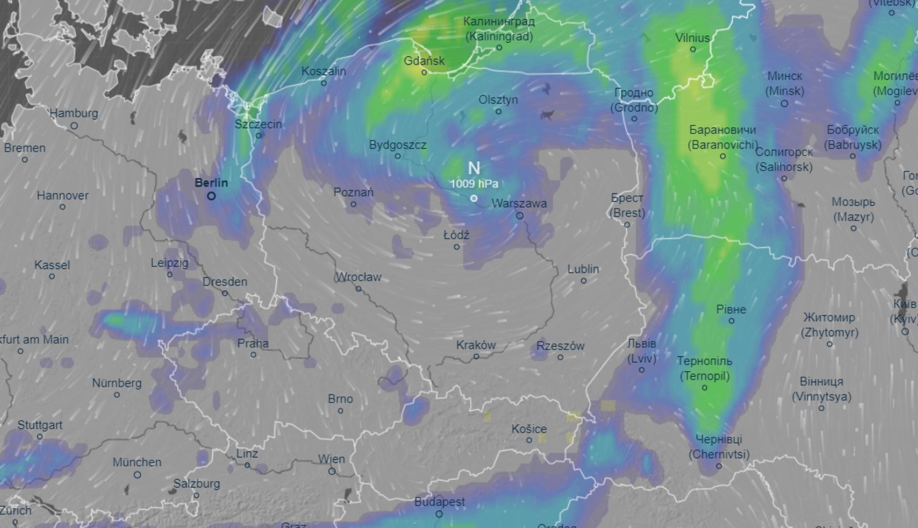 Niż Eileen daje się we znaki. Może powodować zagrożenie