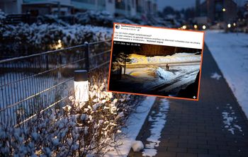 Pojawił się w pobliżu domu. Nagrały go kamery monitoringu