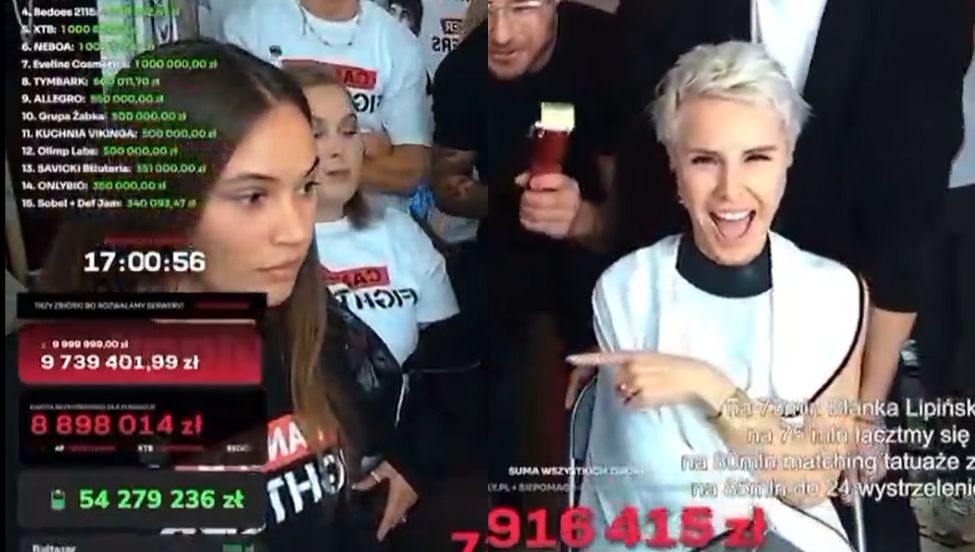 Alicja Szemplińska i Blanka Lipińska na transmisji Łatwoganga