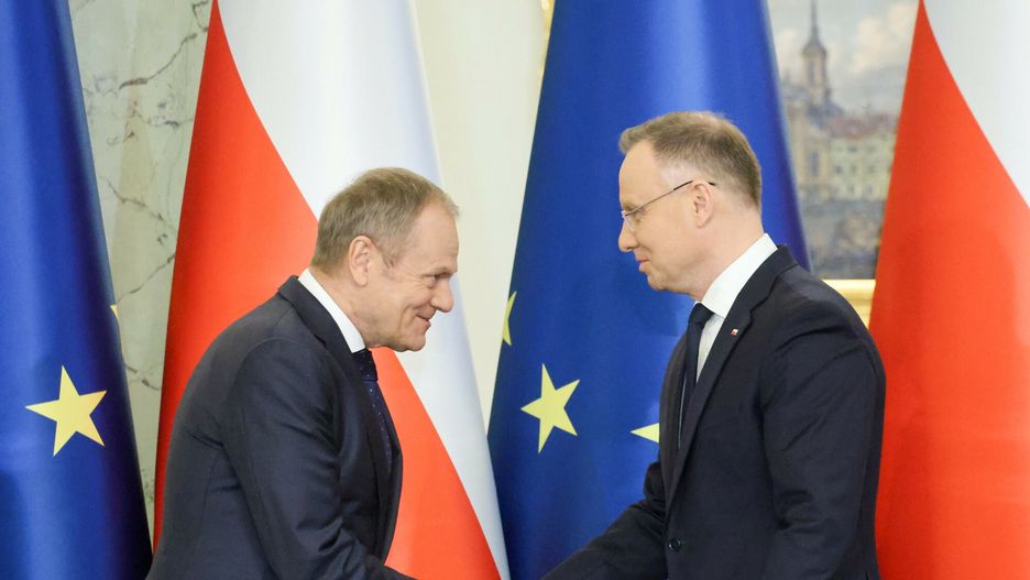 Donald Tusk i Andrzej Duda
