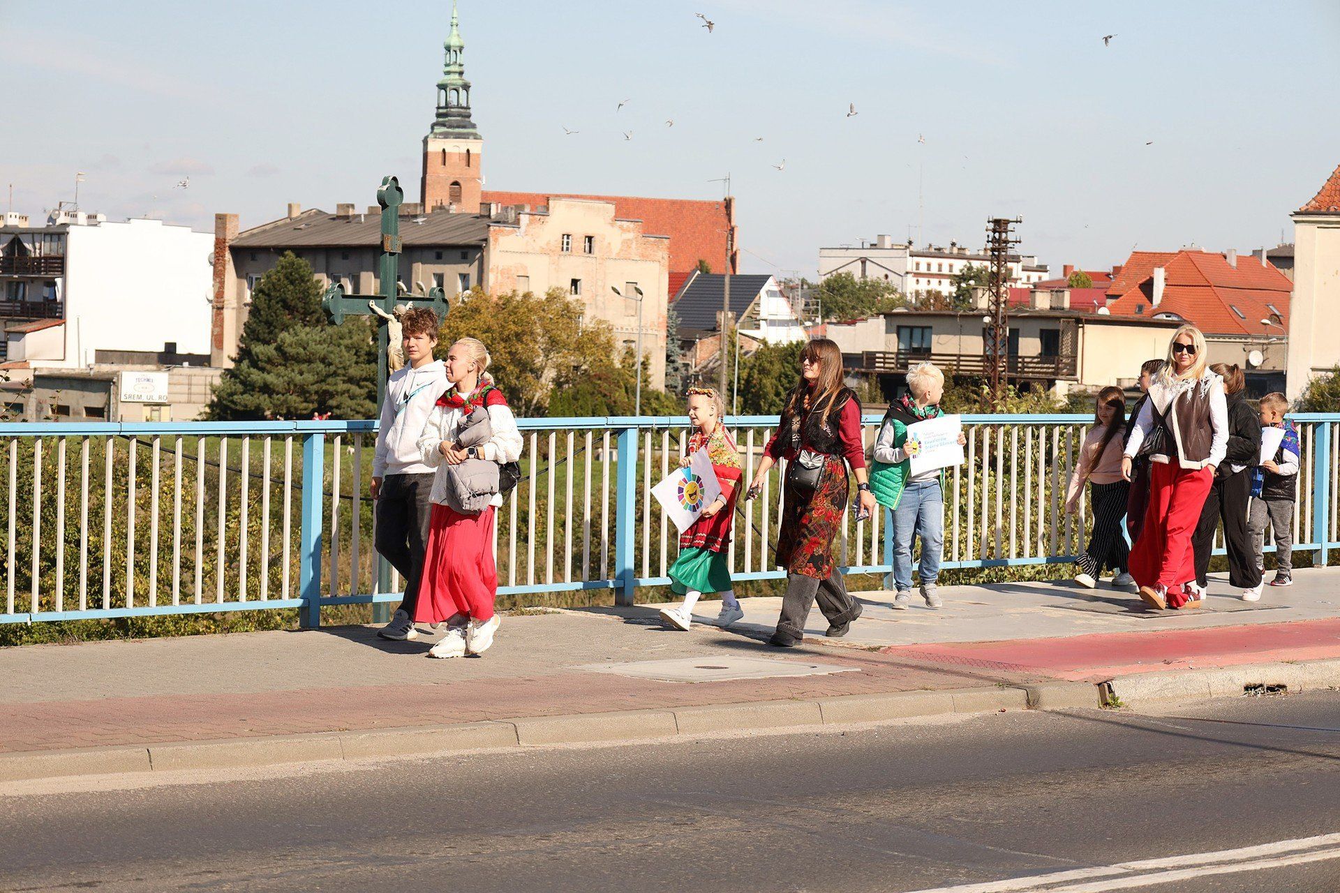 Promenada w Śremie jak za dawnych lat na ludowo