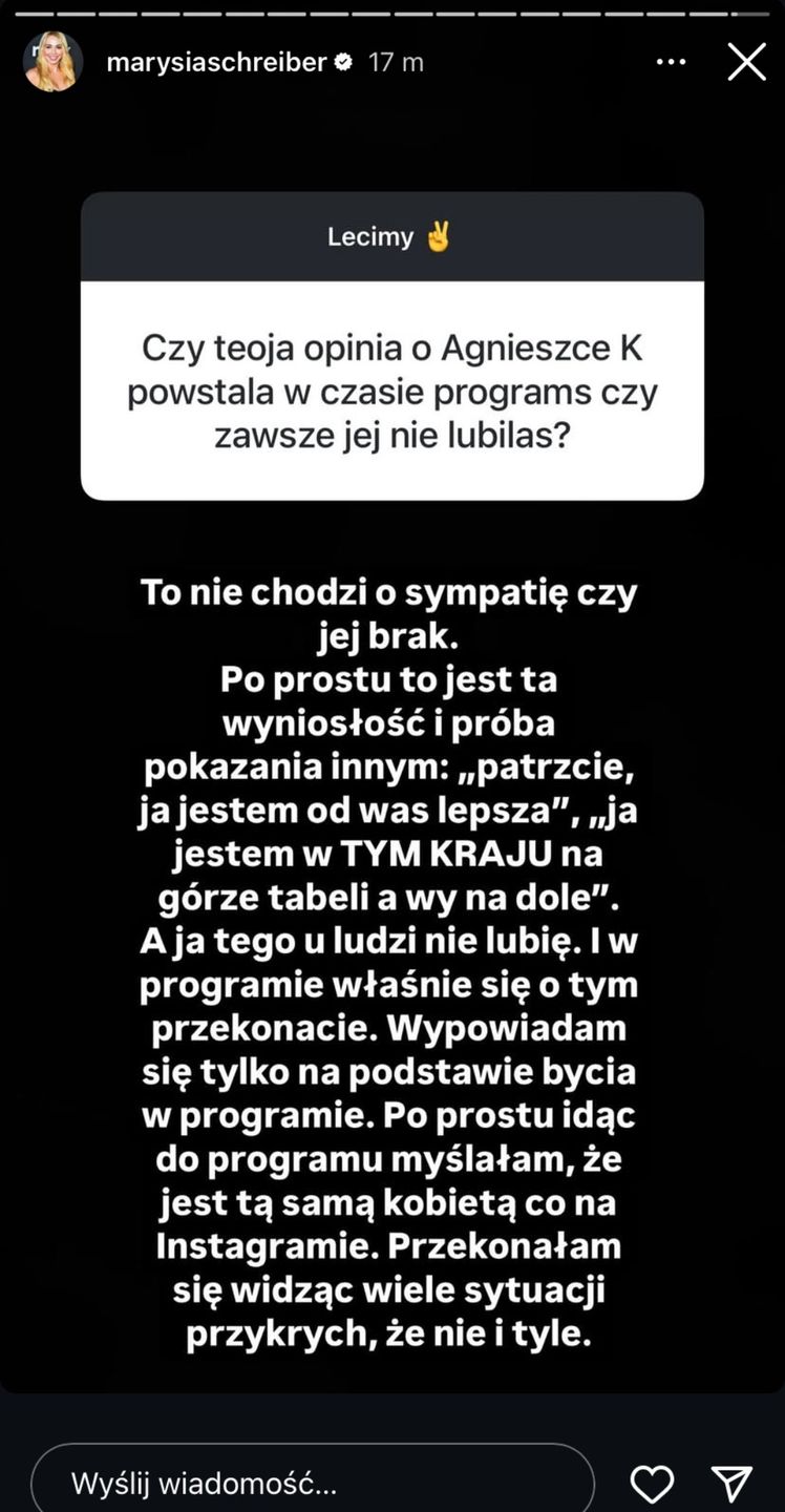 Marianna Schreiber nie odpuszcza Agnieszce Kaczorowskiej
