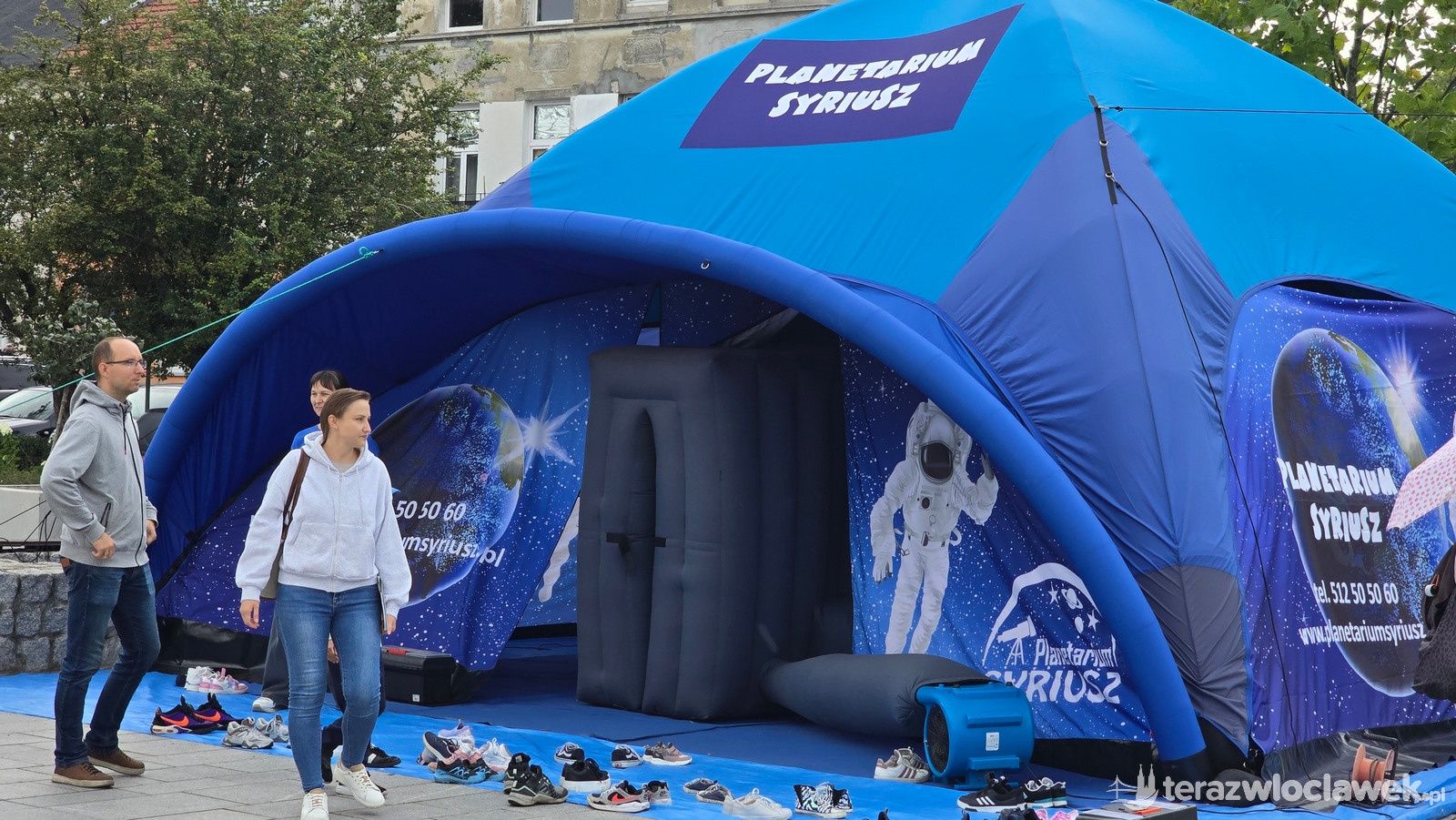 Mobilne miasteczko Kopernika we Włocławku