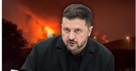 Rosyjska rafineria w ogniu. Zełenski skomentował atak na Moskwę