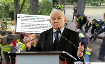 Bąkiewicz zatrzymany w Berlinie. Kaczyński domaga się reakcji