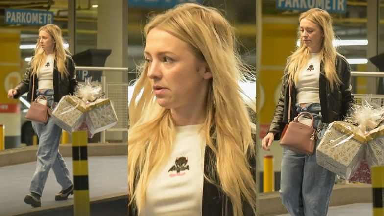 Barbara Kurdej-Szatan buszuje po centrum handlowym z mężem i dziećmi