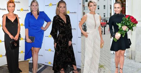 Premiera spektaklu "Zaręczony pogrąŻony" z udziałem gwiazd: Edyta Herbuś, Katarzyna Zielińska, Kasia Sowińska, Elżbieta Romanowska