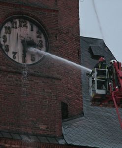170 strażaków walczyło z pożarem katedry w Gorzowie Wielkopolskim