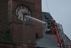 170 strażaków walczyło z pożarem katedry w Gorzowie Wielkopolskim