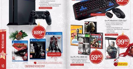 [Aktualizacja] PS4 z dyskiem 1 TB i trzema grami (m. in. Bloodborne) za 1499 zł? Biedronka znowu szaleje