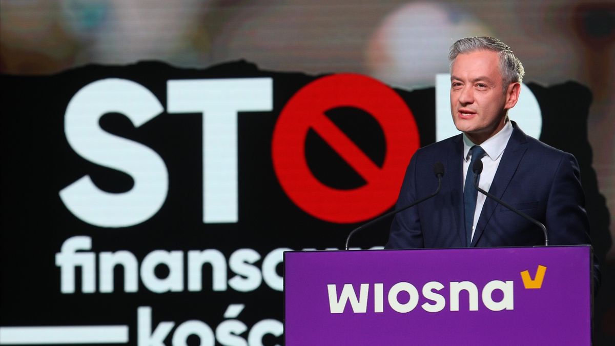 Robert Biedroń na konwencji