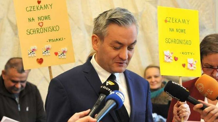 Prezydent Słupska chwali się budową schroniska