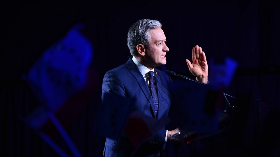 Wybory do Parlamentu Europejskiego 2019. Robert Biedroń na konwencji Wiosny w Warszawie 