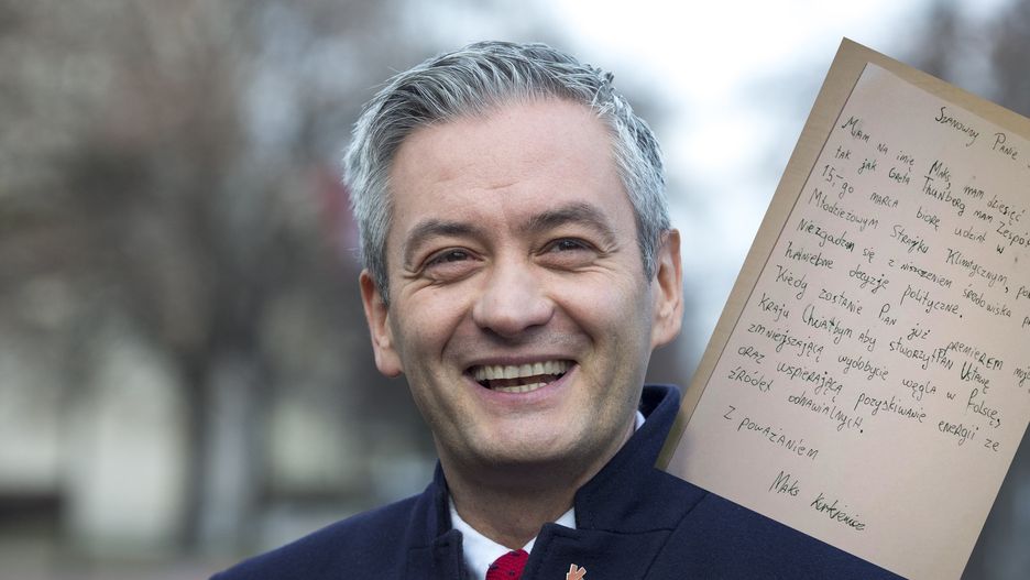 Robert Biedroń otrzymał list od 10-latka 