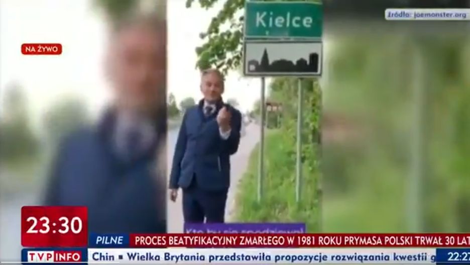 Wideo zostało pokazane w programie TVP Info na początku października