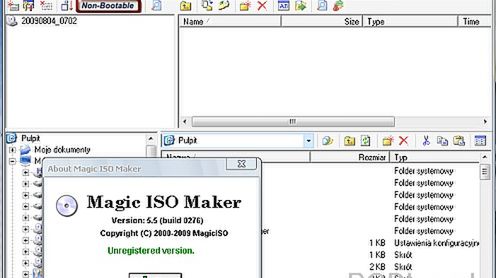 MagicISO Maker 5.5.276 - potężny edytor obrazów płyt 1