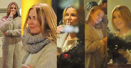 Gołe nogi Hani Lis marzną na papierosku (ZDJĘCIA)